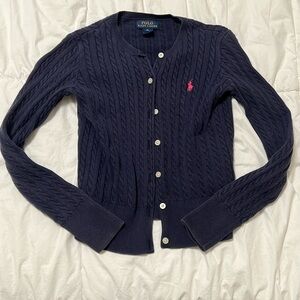 Polo Ralph Lauren Kids Button-up Cable Knit Sweater Cardigan
